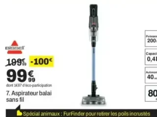 Aspirateur balai sans fil Bissell