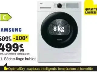 Sèche-linge hublot Samsung