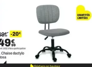 7. Chaise dactylo Rosa