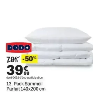 13. Pack Sommeil Parfait 140x200 cm Dodo