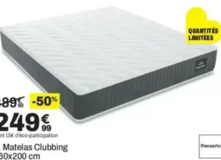 1. Matelas Clubbing 160x200 cm