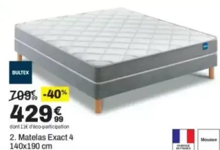2. Matelas Exact 4 140x190 cm Bultex