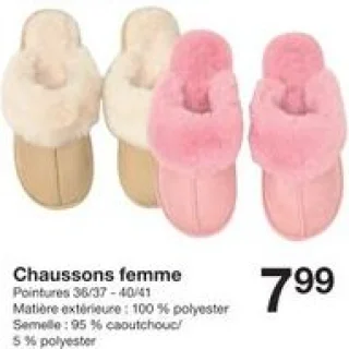 Chaussons femme