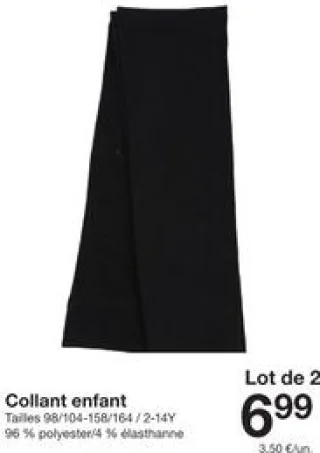 Collant enfant Lot de 2 Zeeman