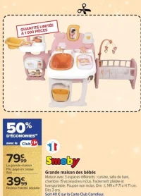 Grande maison des bébés Smoby