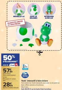 Yoshi interactif à faire éclore