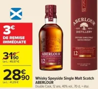 Whisky Speyside Single Malt Scotch ABERLOUR Double Cask, 12 ans