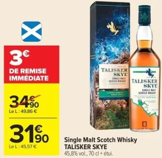 Single Malt Scotch Whisky TALISKER SKYE