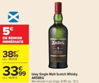 Islay Single Malt Scotch Whisky ARDBEG Wee Beastie 5 ans d'age