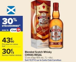 Blended Scotch Whisky CHIVAS REGAL 12 ans d'âge