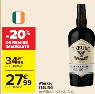 Whiskey TEELING Small Batch, 46% vol., 70 cl.