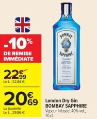 London Dry Gin Bombay Sapphire