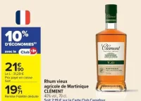 Rhum vieux agricole de Martinique CLÉMENT 40% vol., 70 cl.
