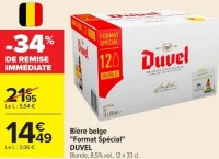 Bière belge Format Spécial DUVEL Blonde