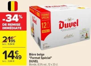 Bière belge Format Spécial DUVEL Blonde