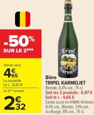 Bière TRIPEL KARMELIET Blonde