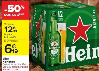 Bière Heineken Original 5% vol.