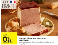 Crème de foie de porc à l'ancienne CARREFOUR