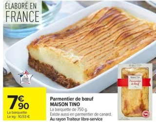 Parmentier de bœuf Maison Tino