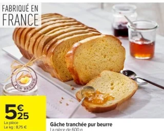 Gâche tranchée pur beurre