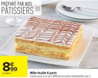 Mille-feuille 6 parts