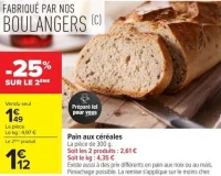 Pain aux céréales