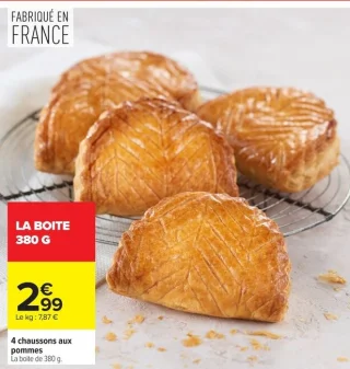 4 chaussons aux pommes
