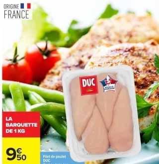Filet de poulet DUC Blanc ou Jaune
