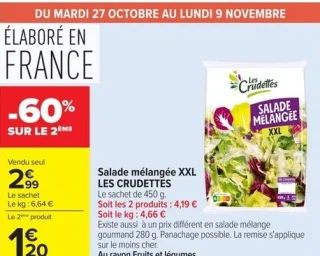 Salade mélangée XXL LES CRUDETTES