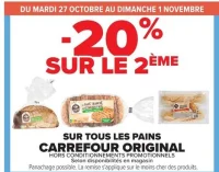 SUR TOUS LES PAINS CARREFOUR ORIGINAL