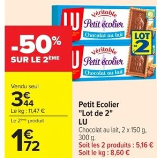 Petit Ecolier "Lot de 2" LU