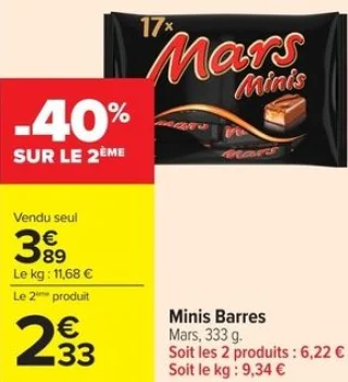 Minis Barres Mars