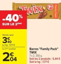 Barres "Family Pack" TWIX