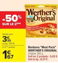 Bonbons "Maxi Pack" WERTHER'S ORIGINAL Original