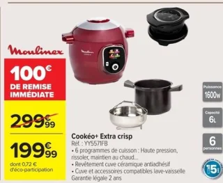Cookéo+ Extra crisp Moulinex