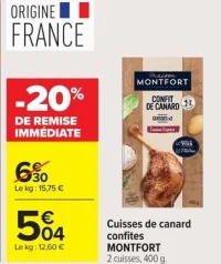 Cuisses de canard confites MONTFORT