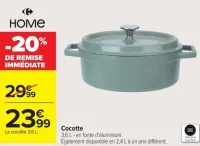 Cocotte en fonte d'aluminium HOME