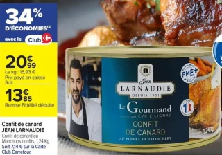 Confit de canard JEAN LARNAUDIE
