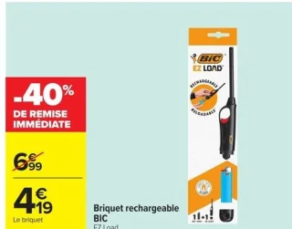 Briquet rechargeable BIC EZ Load