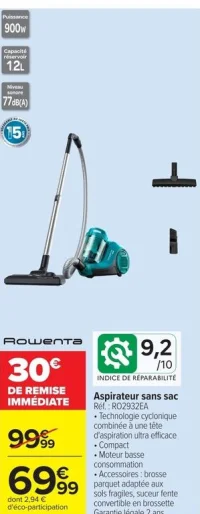 Aspirateur sans sac Rowenta RO2932EA
