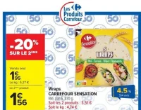 Wraps CARREFOUR SENSATION Blé