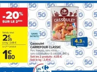 Cassoulet CARREFOUR CLASSIC