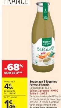 Soupe aux 5 légumes Ferme d'Anchin