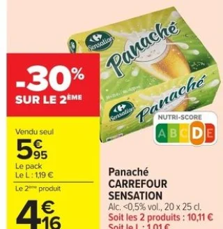 Panaché CARREFOUR SENSATION