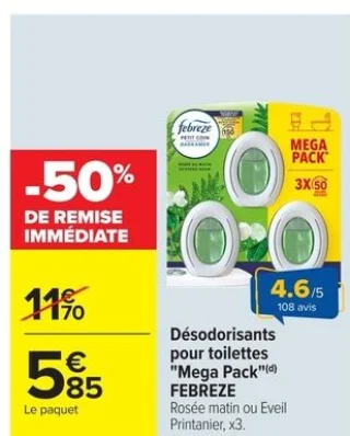 Désodorisants pour toilettes Mega Pack Febreze