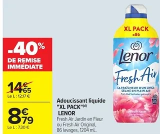 Adoucissant liquide "XL PACK" Lenor