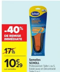 Semelles SCHOLL Professionnel ou Décontracté
