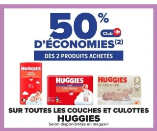 Couches et culottes Huggies