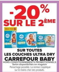 Couches Ultra Dry Carrefour Baby