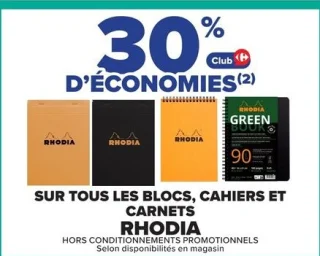 Blocs, cahiers et carnets Rhodia